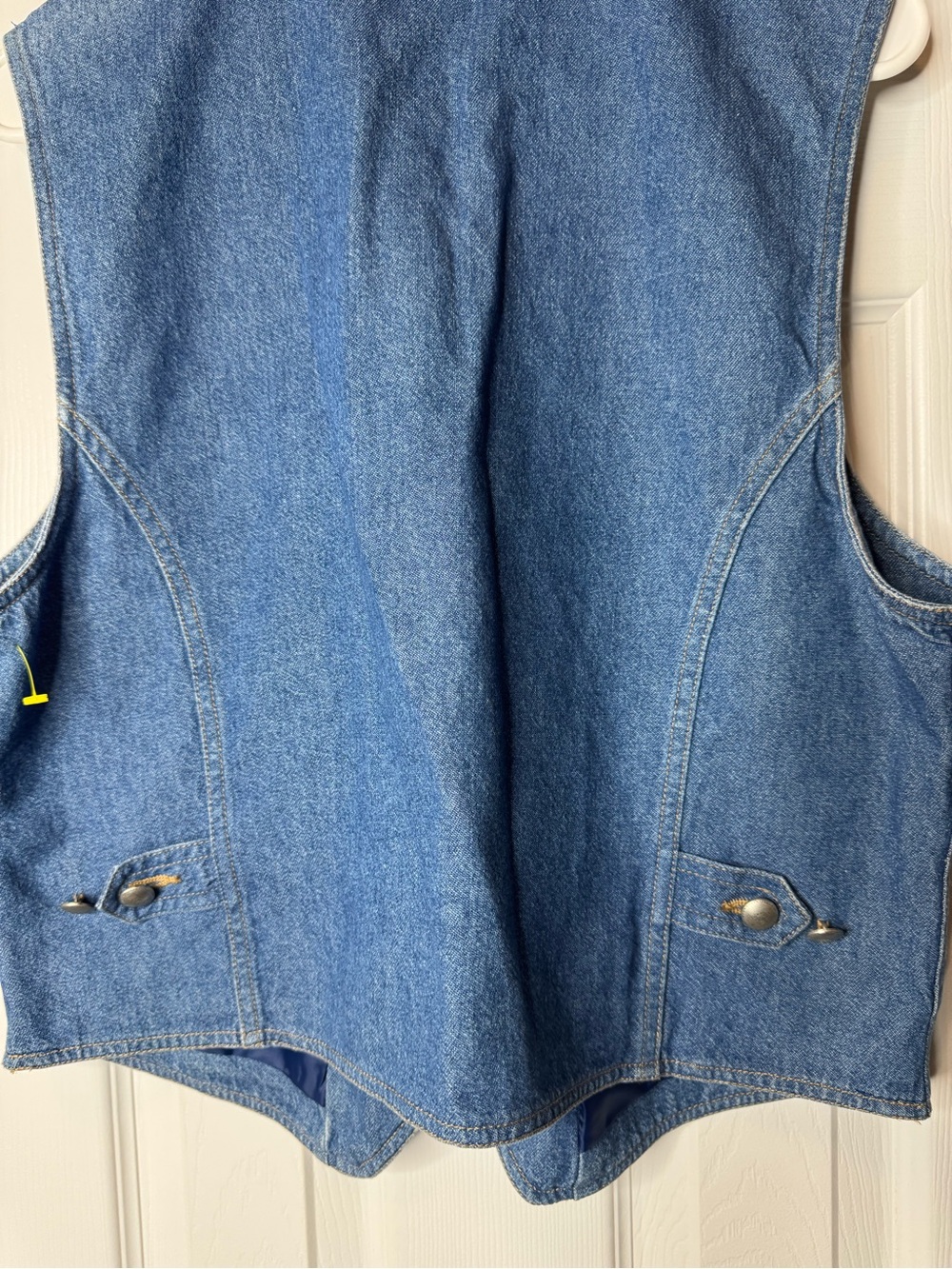 LizWear Embroidered Denim Vest - Blue - Picture 4 of 6